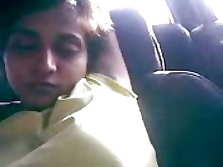 Sexy Indian MILF Taking a Nap in a Car